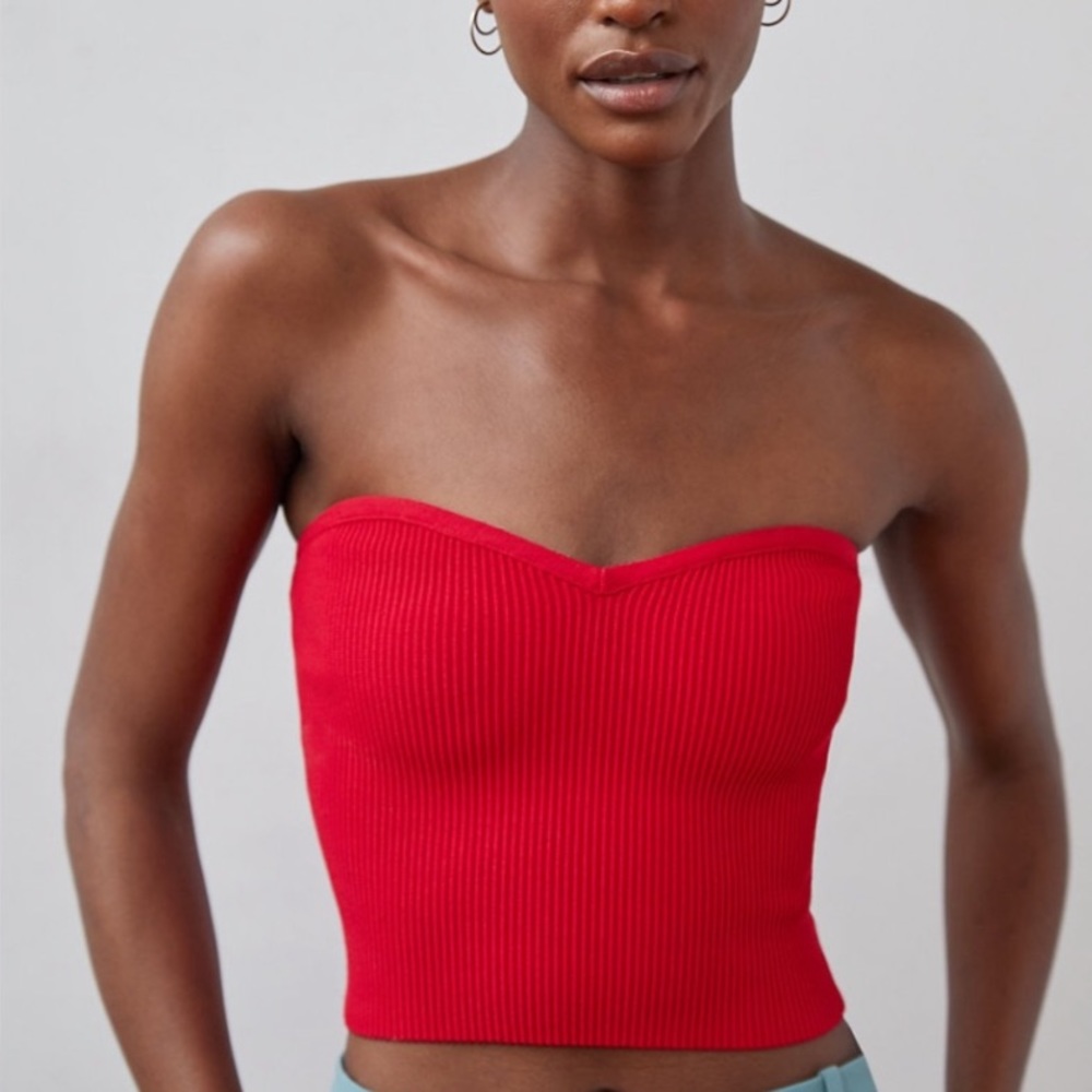 Aritzia Babaton Sculpt Knit Sweetheart Tube Top